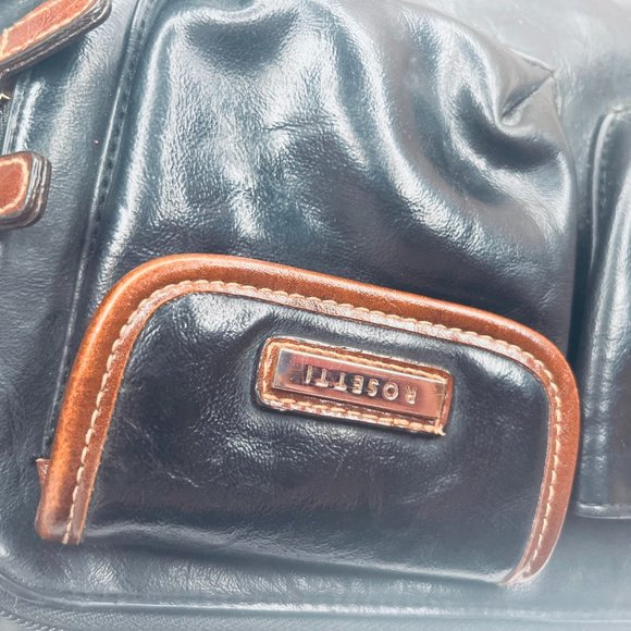 Rosetti Navy Faux Leather Tote Bag – Vintage Late 1990s / Early 2000s - Picture 11 of 12